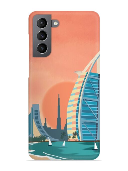 Dubai Architectural Scenery Snap Case for Samsung Galaxy S21 Plus Zapvi