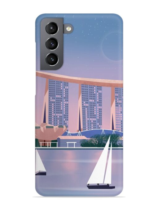 Singapore Scenery Architecture Snap Case for Samsung Galaxy S21 Plus Zapvi