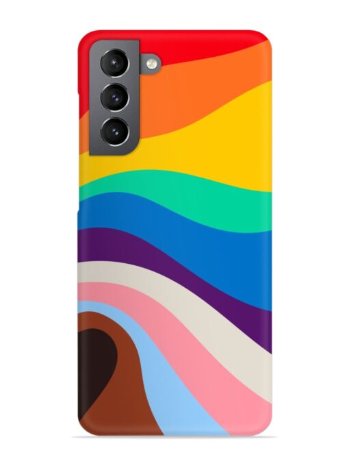 Minimal Pride Art Snap Case for Samsung Galaxy S21 Plus Zapvi