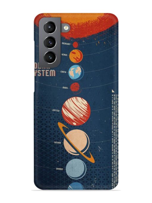 Solar System Vector Snap Case for Samsung Galaxy S21 Plus Zapvi