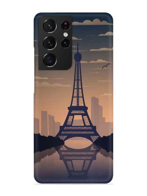 France Paris Eiffel Tower Gradient Snap Case for Samsung Galaxy S21 Ultra Zapvi