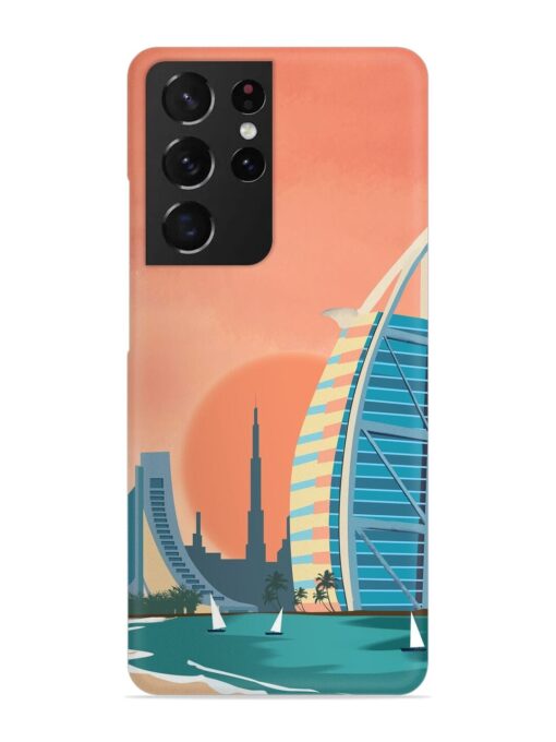 Dubai Architectural Scenery Snap Case for Samsung Galaxy S21 Ultra Zapvi