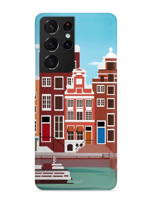 Scenery Architecture Amsterdam Landscape Snap Case for Samsung Galaxy S21 Ultra Zapvi