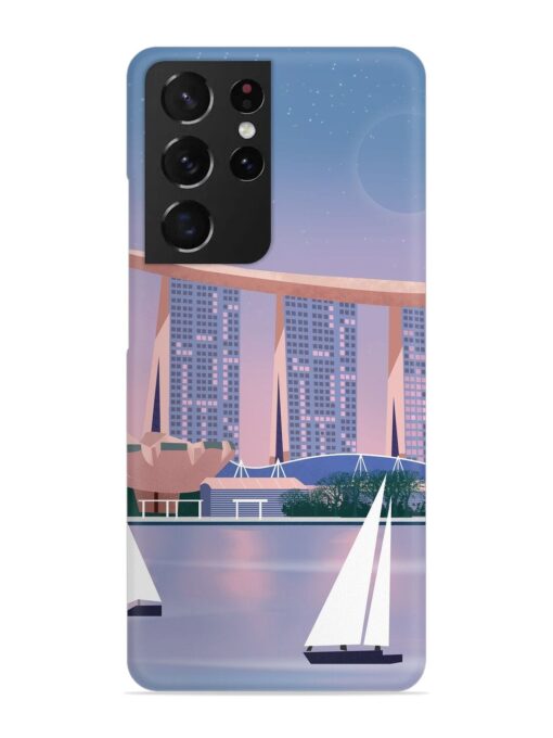 Singapore Scenery Architecture Snap Case for Samsung Galaxy S21 Ultra Zapvi