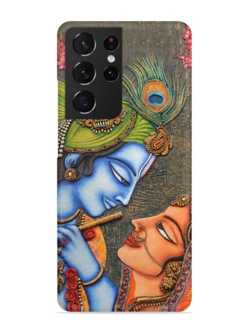 Lord Radha Krishna Flute Art Snap Case for Samsung Galaxy S21 Ultra Zapvi