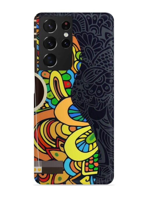 Guitar Vector Art Snap Case for Samsung Galaxy S21 Ultra Zapvi