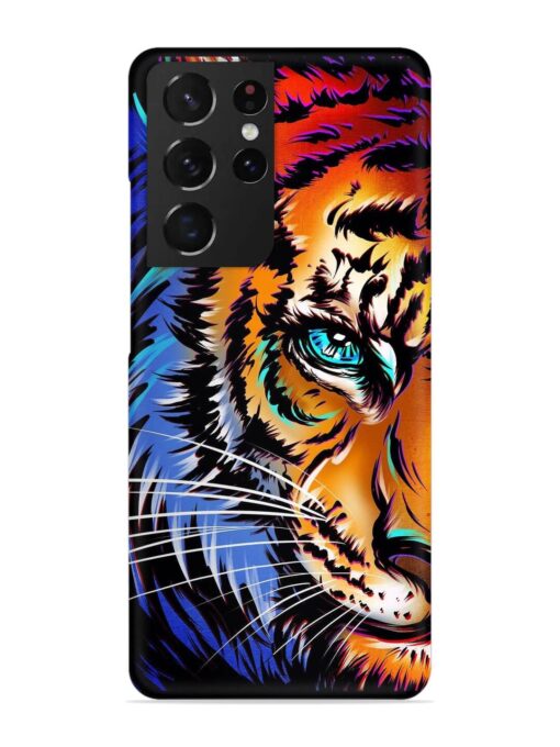 Colorful Lion Art Snap Case for Samsung Galaxy S21 Ultra Zapvi