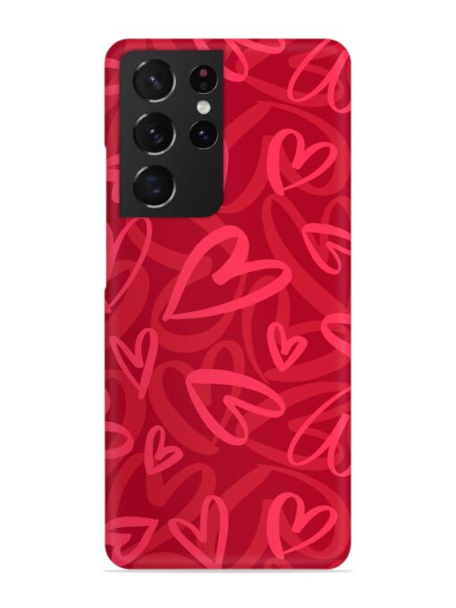 Seamless Romantic Pattern Snap Case for Samsung Galaxy S21 Ultra Zapvi