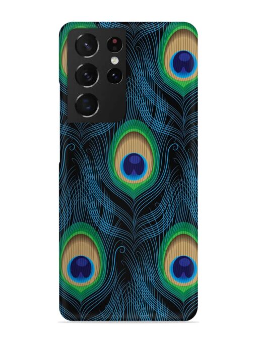 Seamless Pattern Peacock Snap Case for Samsung Galaxy S21 Ultra Zapvi