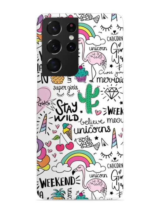 Unicorn Ice Cream Snap Case for Samsung Galaxy S21 Ultra Zapvi