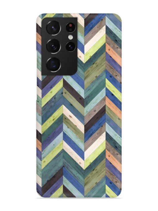 Chevron Random Color Snap Case for Samsung Galaxy S21 Ultra Zapvi