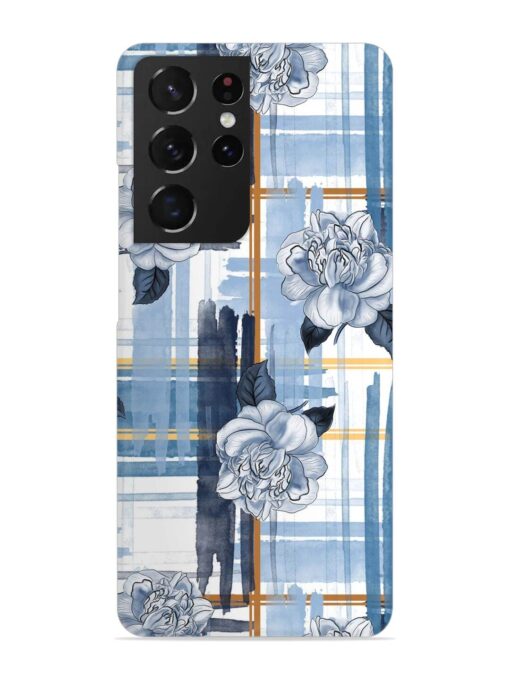 Watercolor Pattern Rose Snap Case for Samsung Galaxy S21 Ultra Zapvi