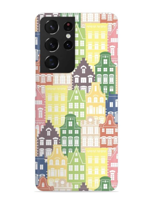 Seamless Shapes Pattern Snap Case for Samsung Galaxy S21 Ultra Zapvi