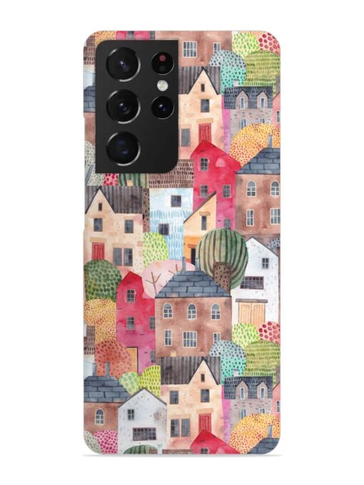 Abstract Seamless Pattern Snap Case for Samsung Galaxy S21 Ultra Zapvi