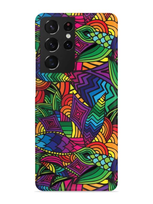 Abstract Multicolor Seamless Snap Case for Samsung Galaxy S21 Ultra Zapvi