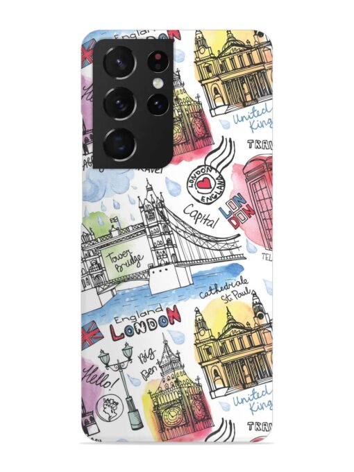 Vector London Landmark Snap Case for Samsung Galaxy S21 Ultra Zapvi