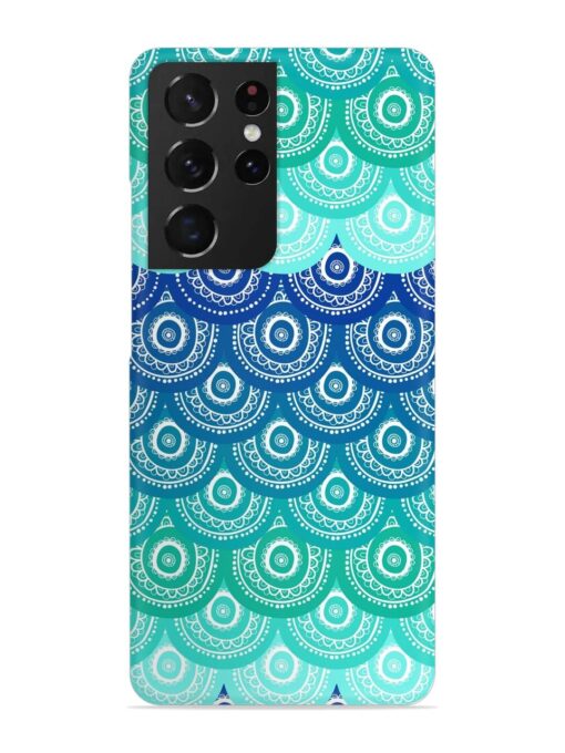 Ethnic Seamless Pattern Snap Case for Samsung Galaxy S21 Ultra Zapvi