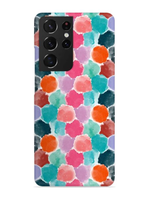 Colorful Seamless Pattern Snap Case for Samsung Galaxy S21 Ultra Zapvi