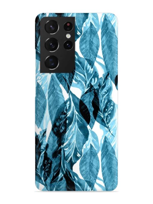 Leaves Pattern Jungle Snap Case for Samsung Galaxy S21 Ultra Zapvi