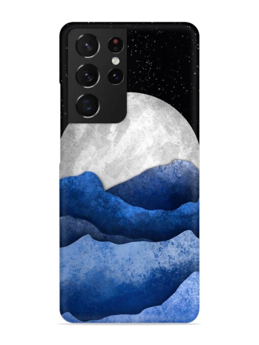 Full Moon Mountain Vector Snap Case for Samsung Galaxy S21 Ultra Zapvi