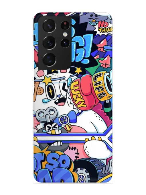 Universal Doodle Snap Case for Samsung Galaxy S21 Ultra Zapvi