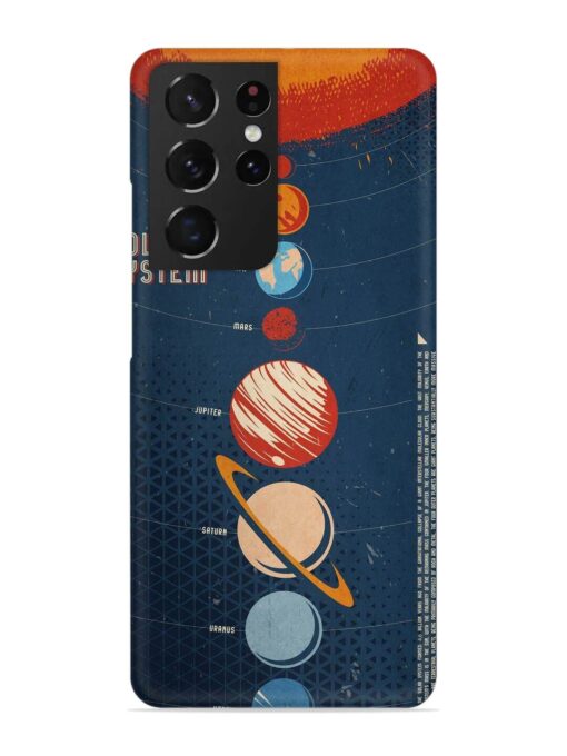 Solar System Vector Snap Case for Samsung Galaxy S21 Ultra Zapvi