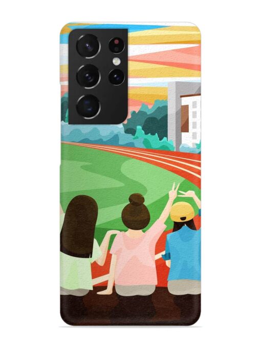 School Playground Snap Case for Samsung Galaxy S21 Ultra Zapvi