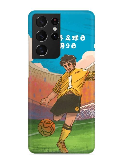 Soccer Kick Snap Case for Samsung Galaxy S21 Ultra Zapvi