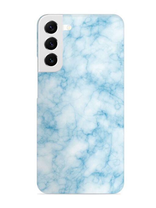 Blue White Natural Marble Snap Case for Samsung Galaxy S22 Plus Zapvi