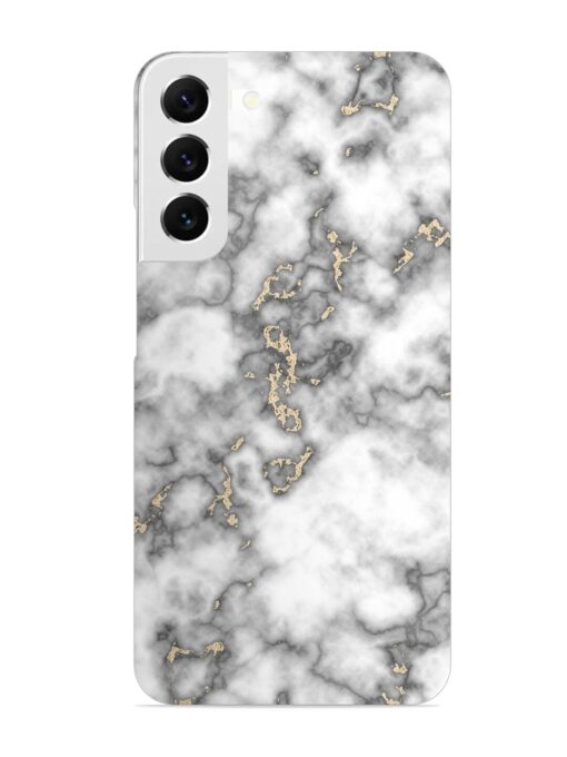 Gray And Gold Marble Snap Case for Samsung Galaxy S22 Plus Zapvi