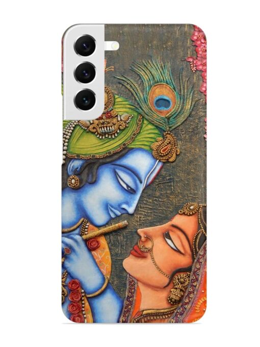 Lord Radha Krishna Flute Art Snap Case for Samsung Galaxy S22 Plus Zapvi