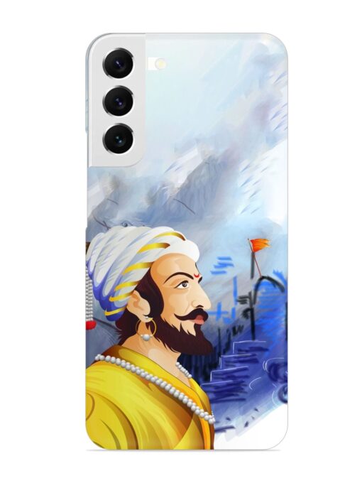 Shivaji Maharaj Color Paint Art Snap Case for Samsung Galaxy S22 Plus Zapvi