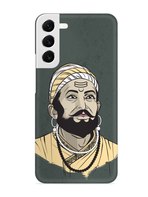 Shivaji Maharaj Vector Art Snap Case for Samsung Galaxy S22 Plus Zapvi