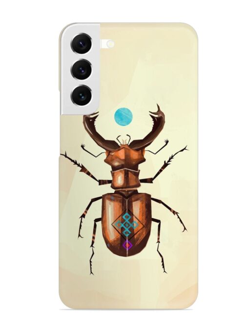 Stag Beetle Vector Snap Case for Samsung Galaxy S22 Plus Zapvi