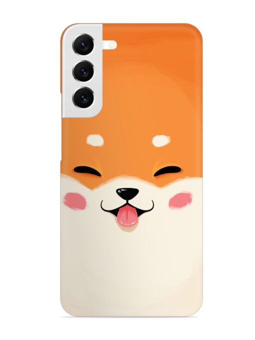 Cute Dog Face Vector Snap Case for Samsung Galaxy S22 Plus Zapvi