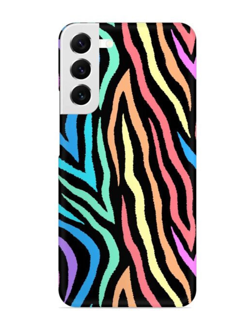 Colorful Abstract Zebra Snap Case for Samsung Galaxy S22 Plus Zapvi