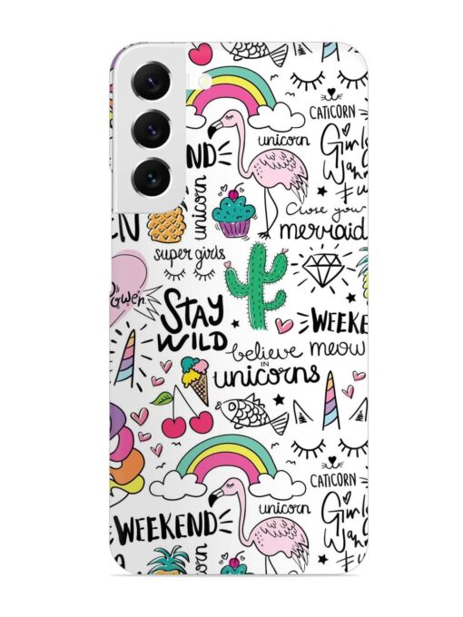 Unicorn Ice Cream Snap Case for Samsung Galaxy S22 Plus Zapvi