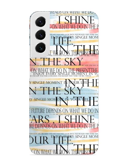 Seamless Slogans Pattern Snap Case for Samsung Galaxy S22 Plus Zapvi