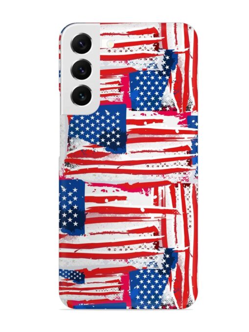 Usa Flag Seamless Snap Case for Samsung Galaxy S22 Plus Zapvi