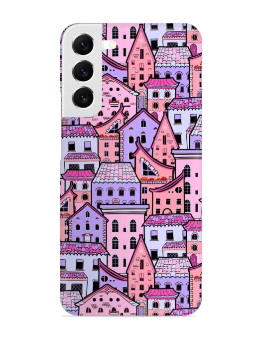 Seamless Pattern Houses Snap Case for Samsung Galaxy S22 Plus Zapvi