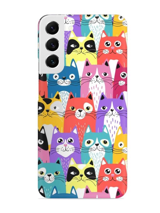 Funny Cartoon Cats Snap Case for Samsung Galaxy S22 Plus Zapvi