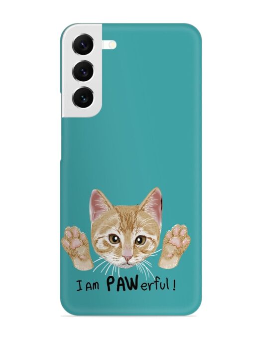 Typography Slogan Cat Snap Case for Samsung Galaxy S22 Plus Zapvi