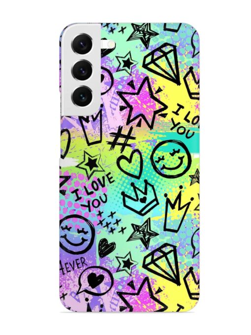 Bright Seamless Pattern Snap Case for Samsung Galaxy S22 Plus Zapvi