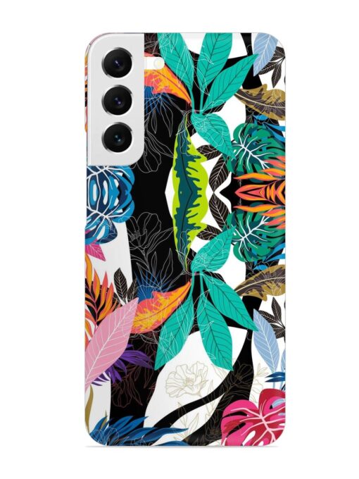 Floral Pattern Bright Snap Case for Samsung Galaxy S22 Plus Zapvi