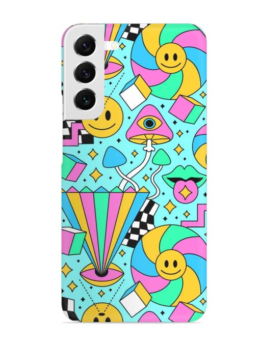 Trippy Rainbow 60S Snap Case for Samsung Galaxy S22 Plus Zapvi