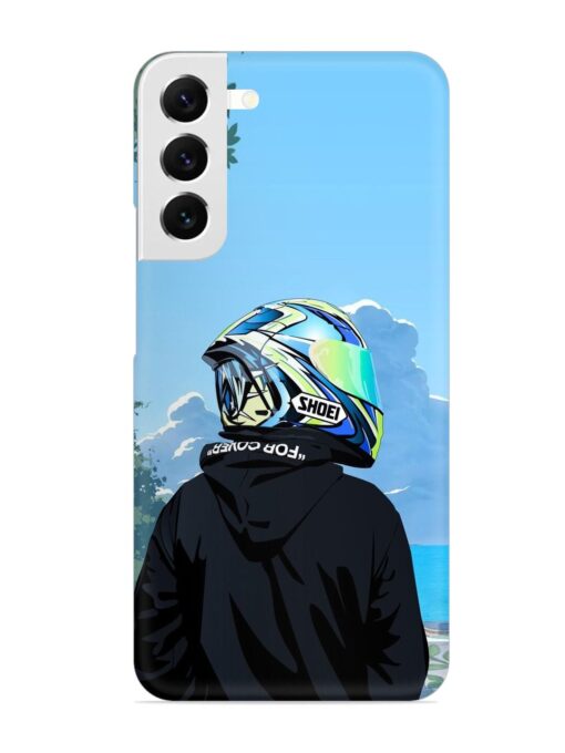 Rider With Helmet Snap Case for Samsung Galaxy S22 Plus Zapvi