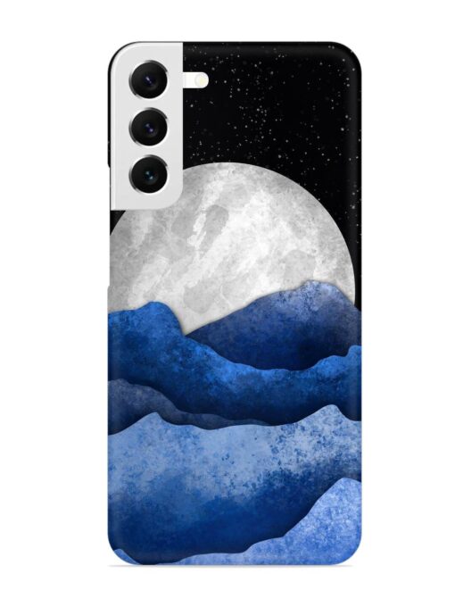 Full Moon Mountain Vector Snap Case for Samsung Galaxy S22 Plus Zapvi