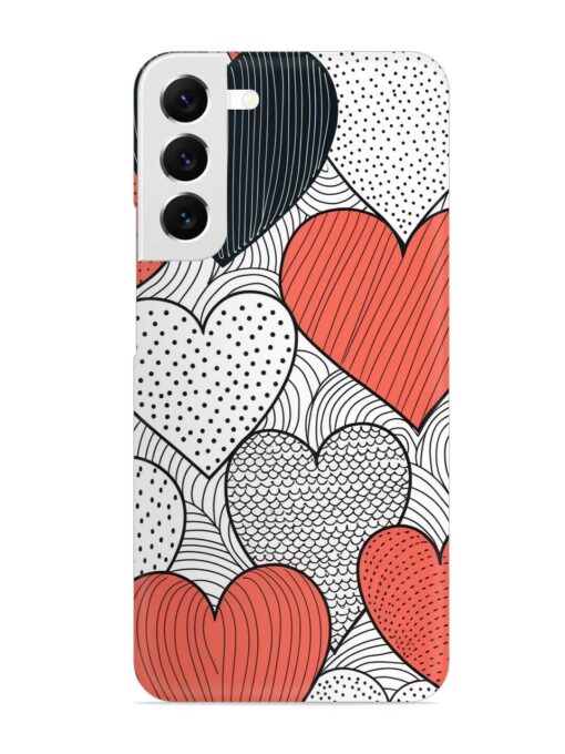 Girly Heart Seamless Snap Case for Samsung Galaxy S22 Plus Zapvi