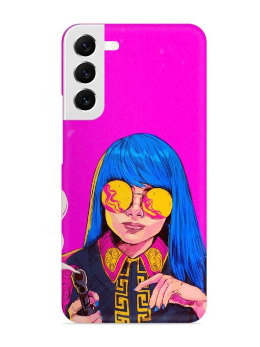 Aesthetic Anime Girl Snap Case for Samsung Galaxy S22 Plus Zapvi