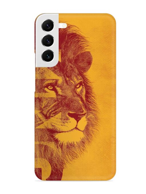 Gold Lion Crown Art Snap Case for Samsung Galaxy S22 Plus Zapvi